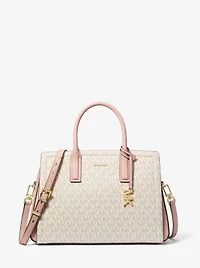 Laila Medium Signature Logo Satchel