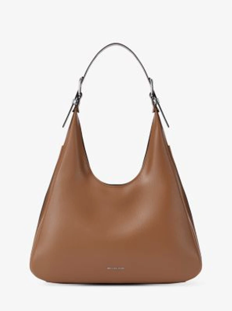 Nolita Large Pebbled Leather Hobo Shoulder Bag