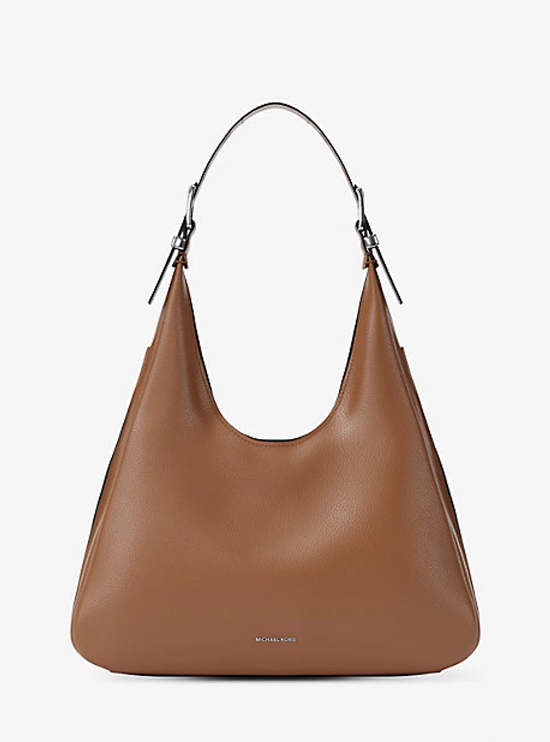 Nolita Large Pebbled Leather Hobo Shoulder Bag