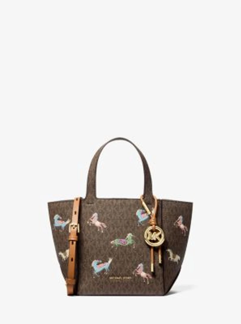 Jordi Small Signature Logo Convertible Tote Bag