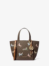 Jordi Small Signature Logo Convertible Tote Bag
