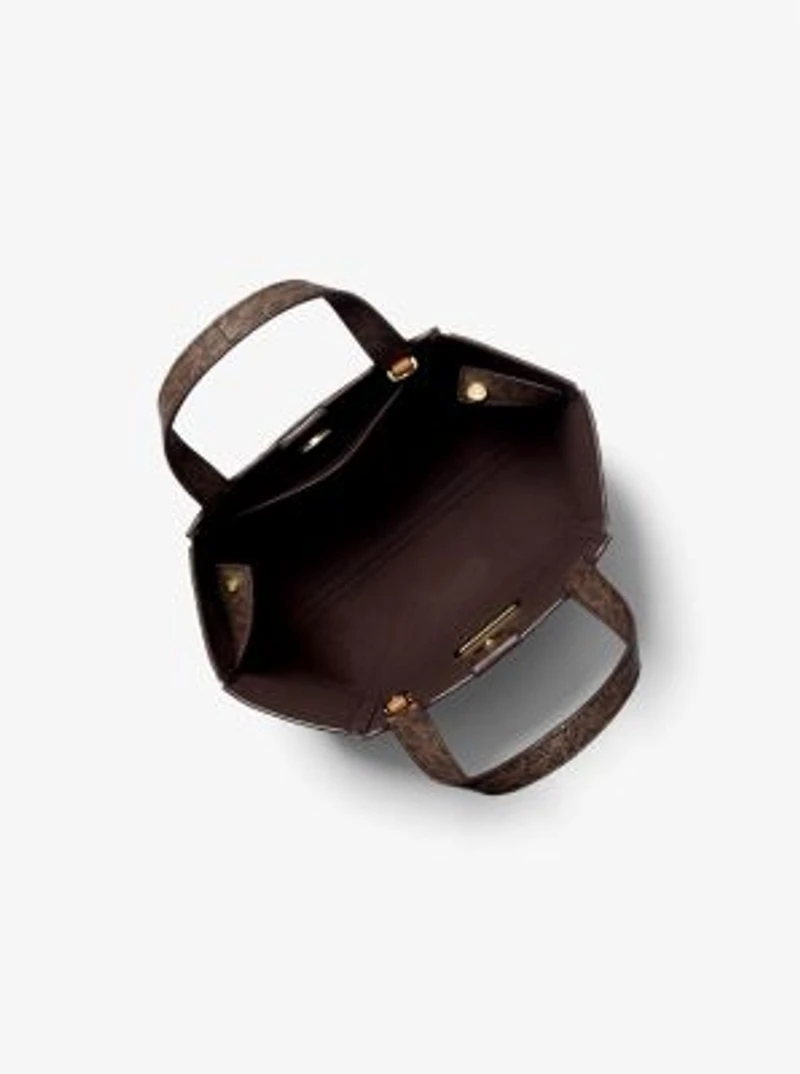 Jordi Small Signature Logo Convertible Tote Bag