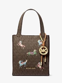 Jordi Small Signature Logo Convertible Tote Bag