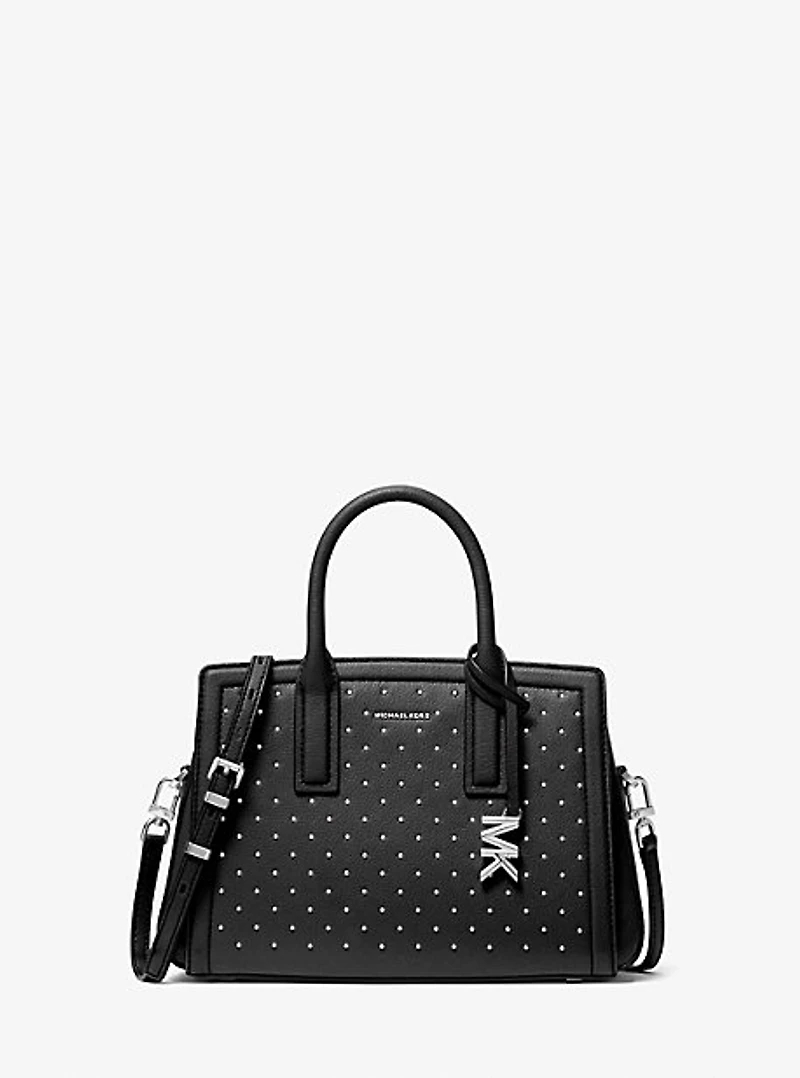 Laila Small Studded Leather Satchel