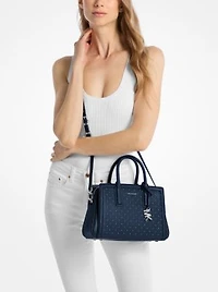 Laila Small Studded Leather Satchel