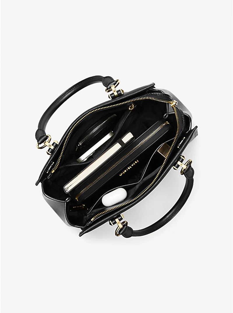 Marilyn Medium Saffiano Leather Satchel