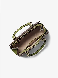 Marilyn Medium Logo Stripe Satchel