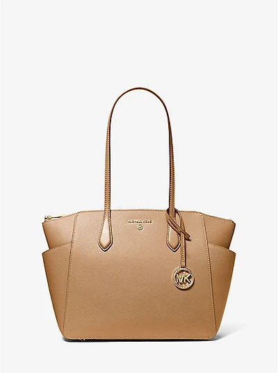 Marilyn Medium Saffiano Leather Tote Bag