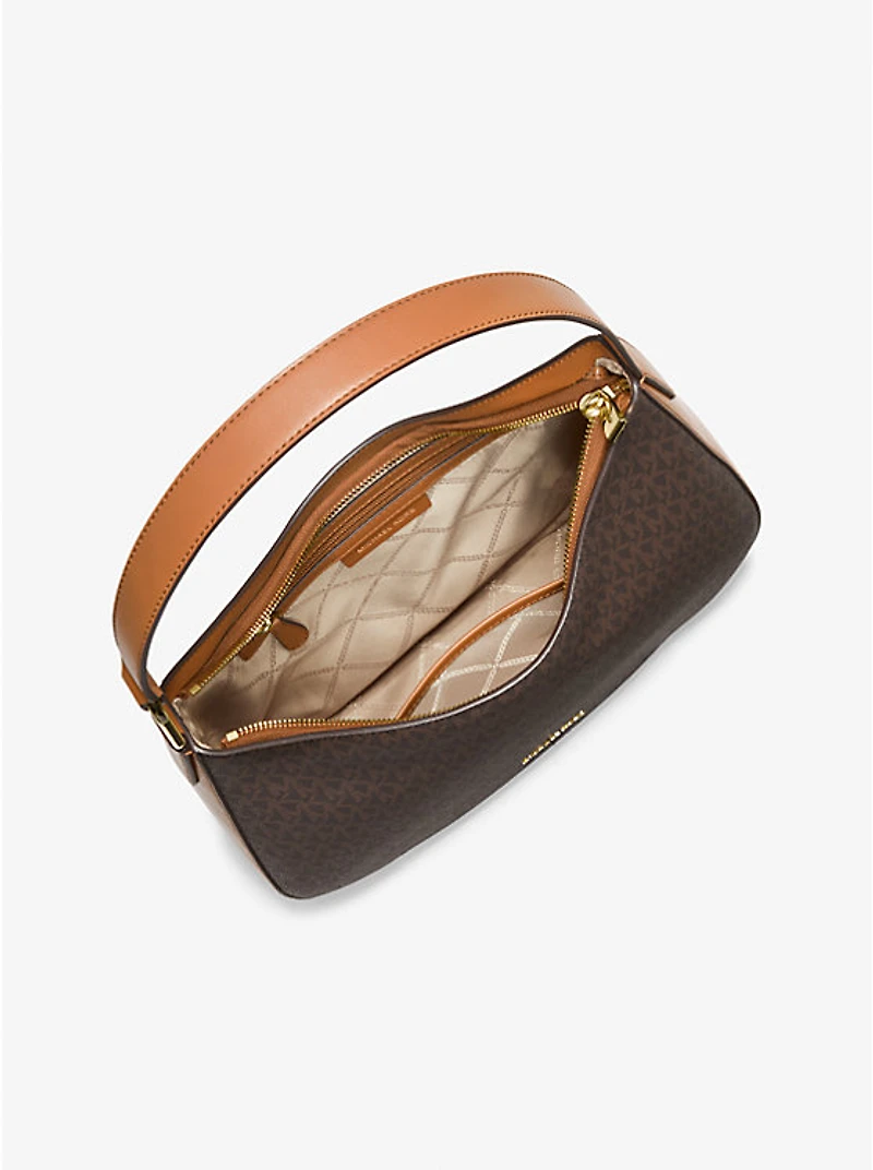 Kensington Large Signature Logo Hobo Shoulder Bag