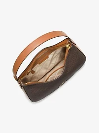 Kensington Large Signature Logo Hobo Shoulder Bag