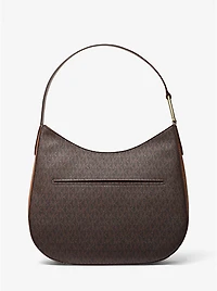Kensington Large Signature Logo Hobo Shoulder Bag