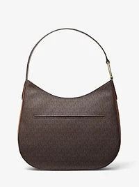 Kensington Large Signature Logo Hobo Shoulder Bag