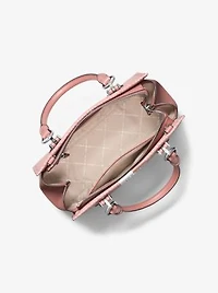 Marilyn Medium Signature Logo Stripe Satchel