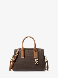 Laila Small Signature Logo Satchel