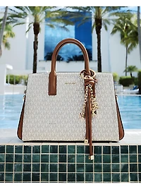 Laila Small Signature Logo Satchel