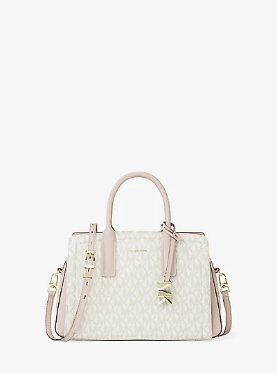 Laila Small Signature Logo Satchel