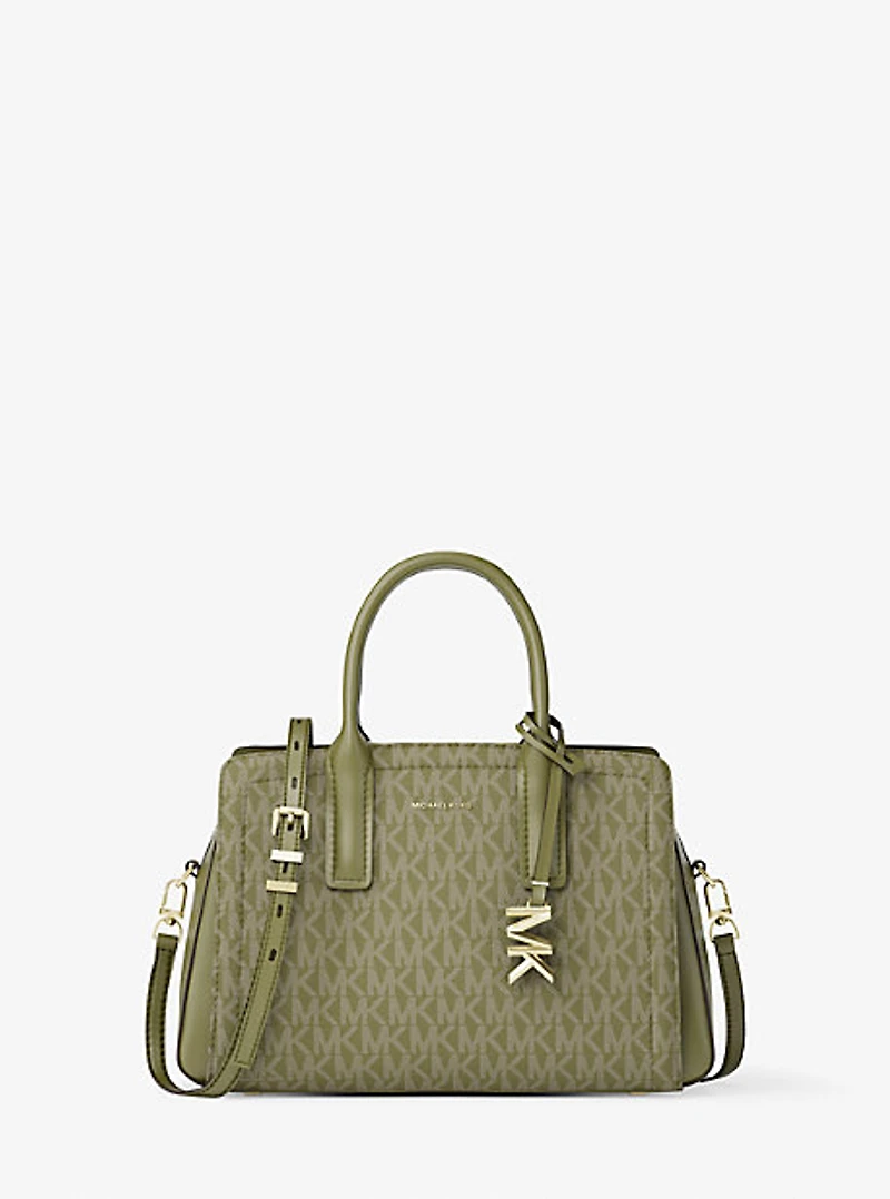 Laila Small Signature Logo Satchel