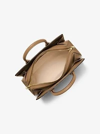 Laila Medium Signature Logo Satchel