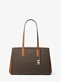 Laila Medium Signature Logo Tote Bag