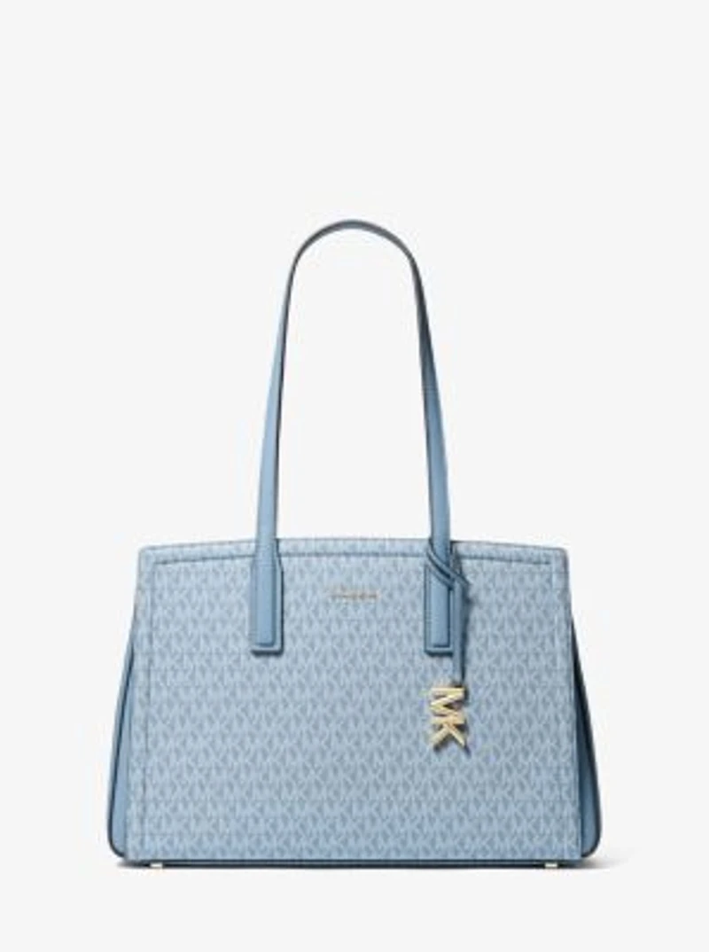 Laila Medium Signature Logo Tote Bag