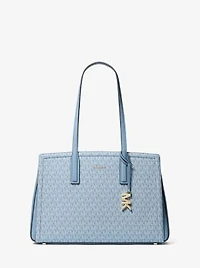 Laila Medium Signature Logo Tote Bag