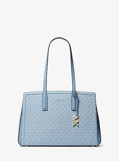 Laila Medium Signature Logo Tote Bag