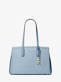 Laila Medium Signature Logo Tote Bag