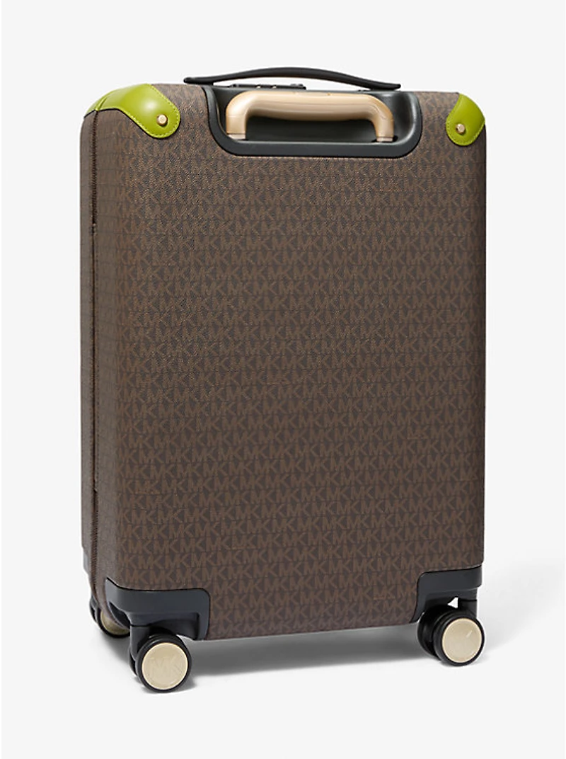 Striped Signature Logo Suitcase