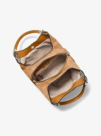 Lillie Large Suede Shoulder Bag