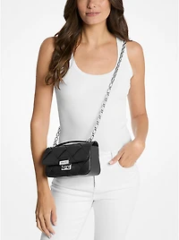 Tribeca Small Woven Leather Shoulder Bag