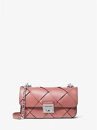 Tribeca Small Woven Leather Shoulder Bag