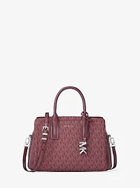 Laila Small Signature Logo Satchel