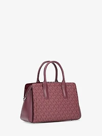 Laila Small Signature Logo Satchel