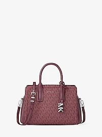 Laila Small Signature Logo Satchel
