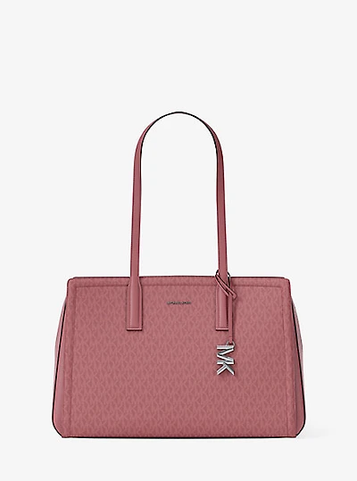 Laila Medium Signature Logo Tote Bag
