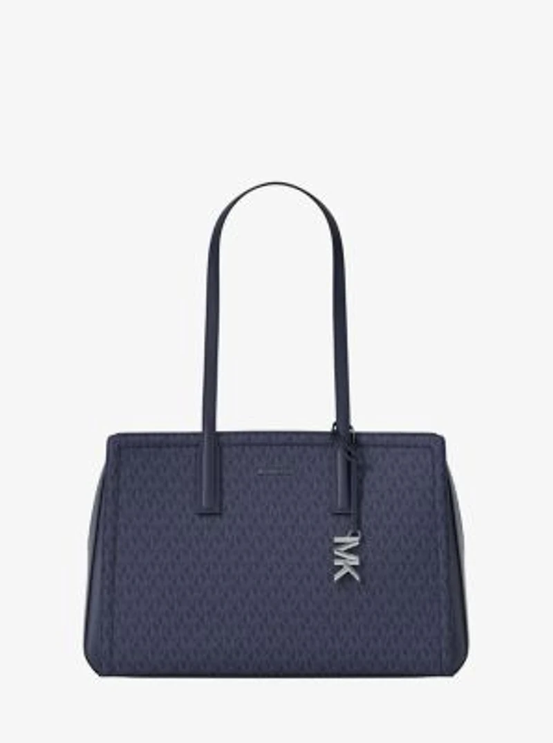 Laila Medium Signature Logo Tote Bag