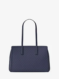 Laila Medium Signature Logo Tote Bag