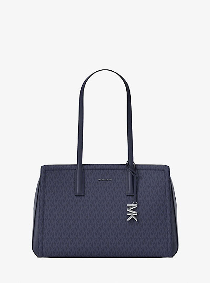 Laila Medium Signature Logo Tote Bag