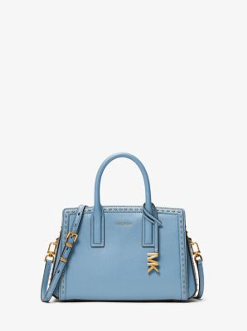 Laila Small Studded Leather Satchel