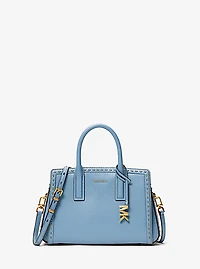 Laila Small Studded Leather Satchel