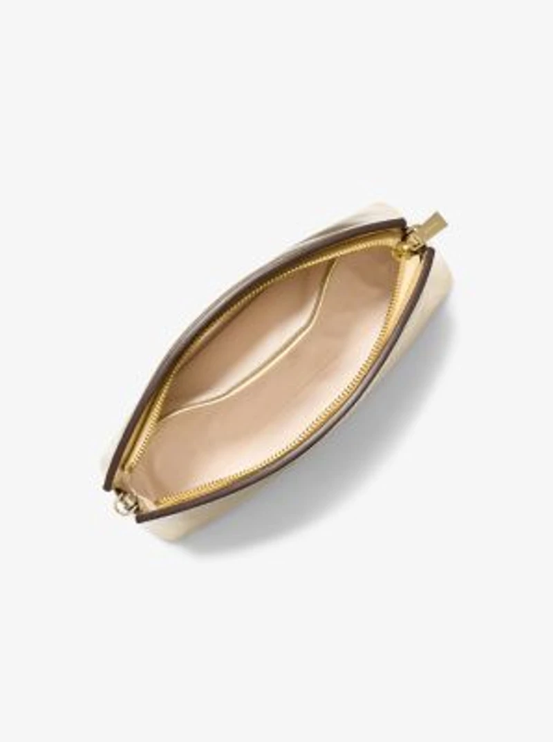 Athena Small Metallic Leather Convertible Clutch