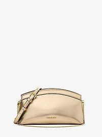 Athena Small Metallic Leather Convertible Clutch