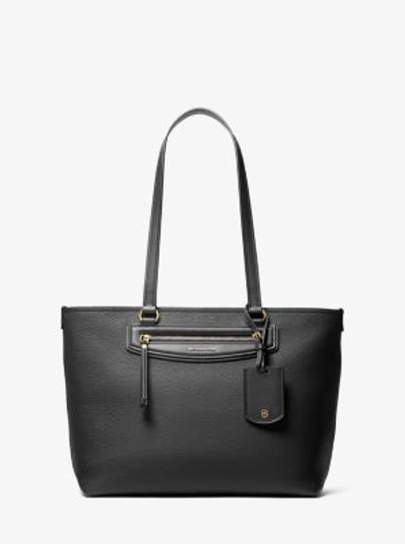 Jet Set Travel Medium Pebbled Leather Tote Bag