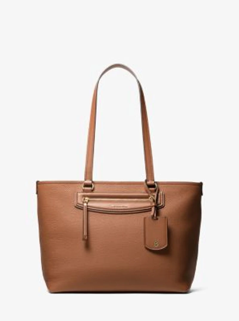 Jet Set Travel Medium Pebbled Leather Tote Bag