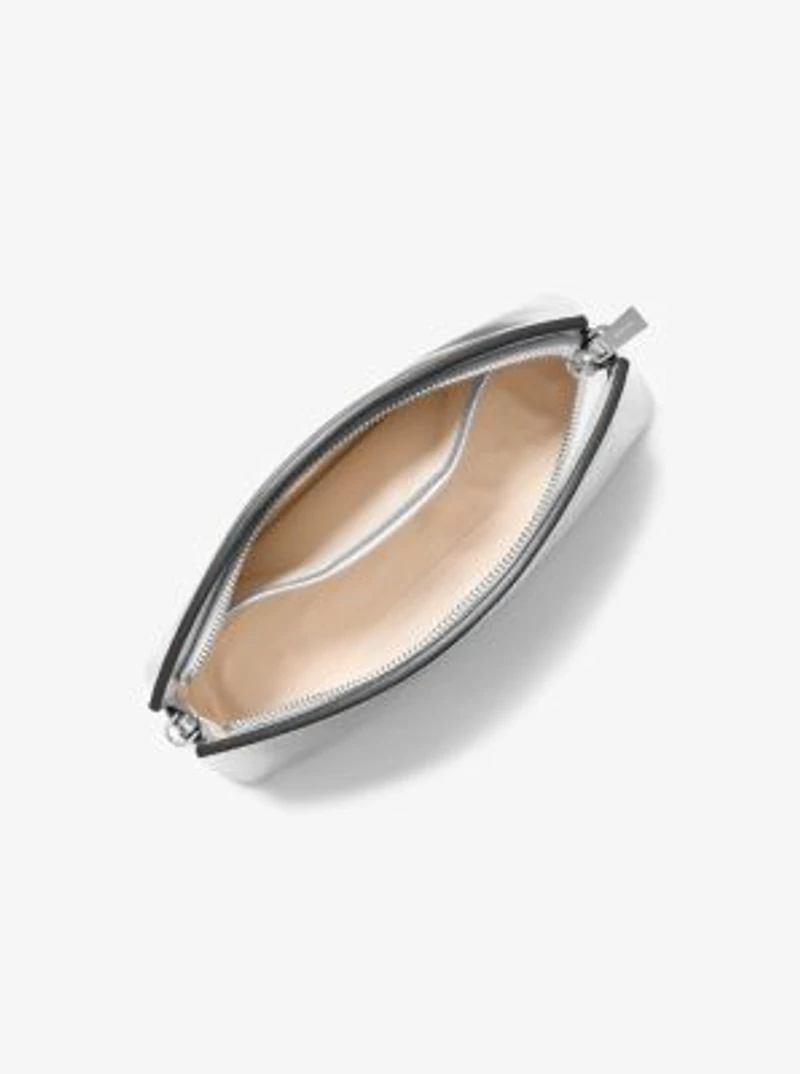 Athena Small Metallic Leather Convertible Clutch