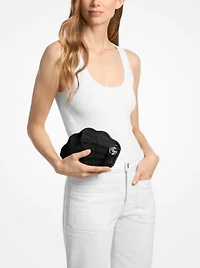 Shelly Rattan Clutch