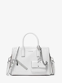 Laila Medium Leather Satchel with Card Case