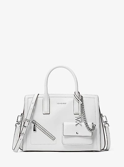 Laila Medium Leather Satchel with Card Case