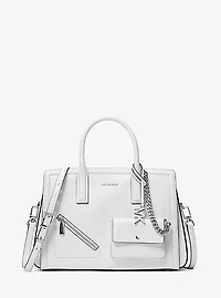 Laila Medium Leather Satchel with Card Case