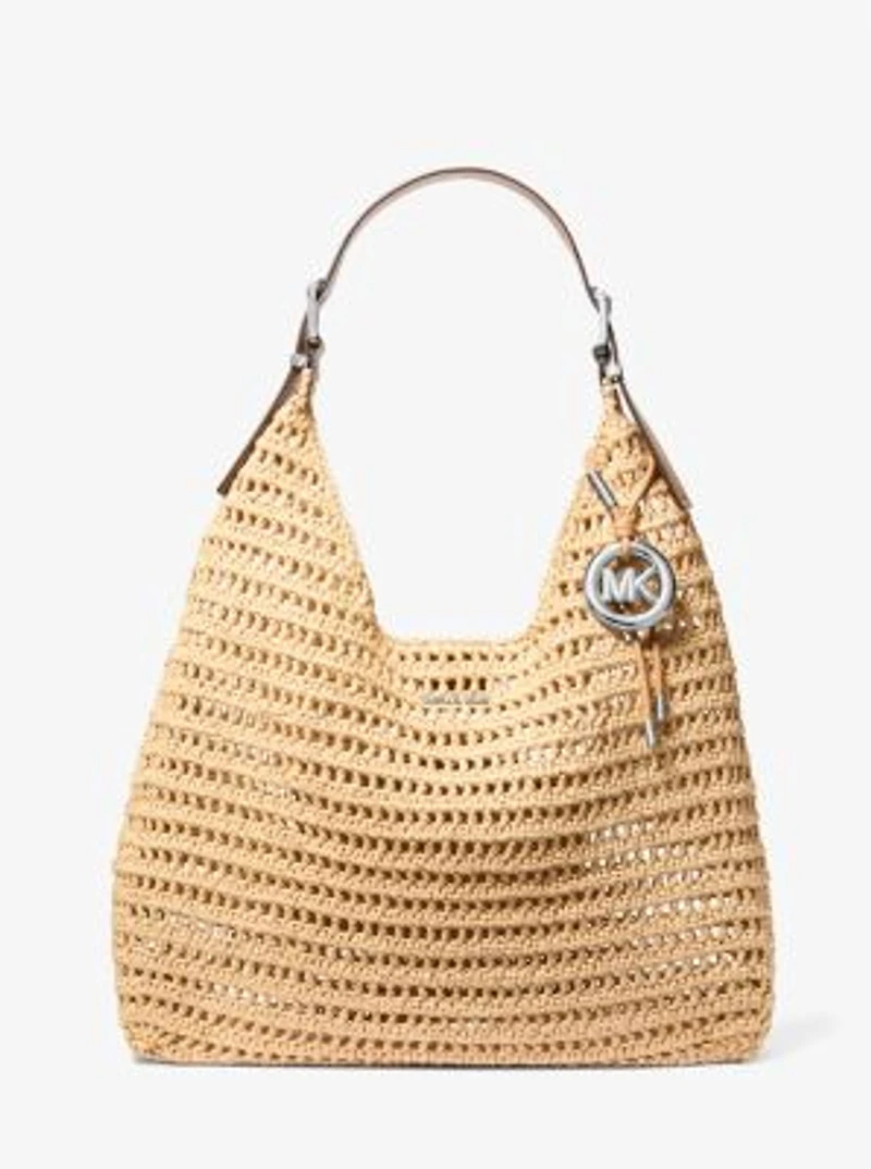 Nolita Large Crocheted Hobo Shoulder Bag